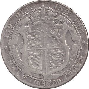 1909 HALFCROWN ( FINE ) - FLORIN - Cambridgeshire Coins