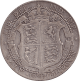 1909 HALFCROWN ( FINE ) - Halfcrown - Cambridgeshire Coins