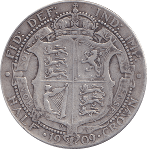 1909 HALFCROWN ( FINE ) - HALFCROWN - Cambridgeshire Coins