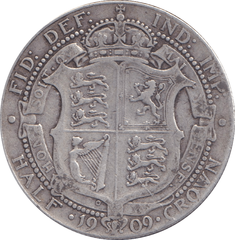1909 HALFCROWN ( FINE ) - HALFCROWN - Cambridgeshire Coins