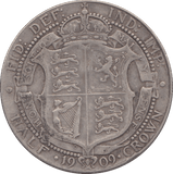1909 HALFCROWN ( FINE ) - Halfcrown - Cambridgeshire Coins