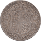1909 HALFCROWN ( FINE ) - HALFCROWN - Cambridgeshire Coins