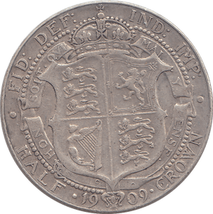 1909 HALFCROWN ( GF ) - HALFCROWN - Cambridgeshire Coins
