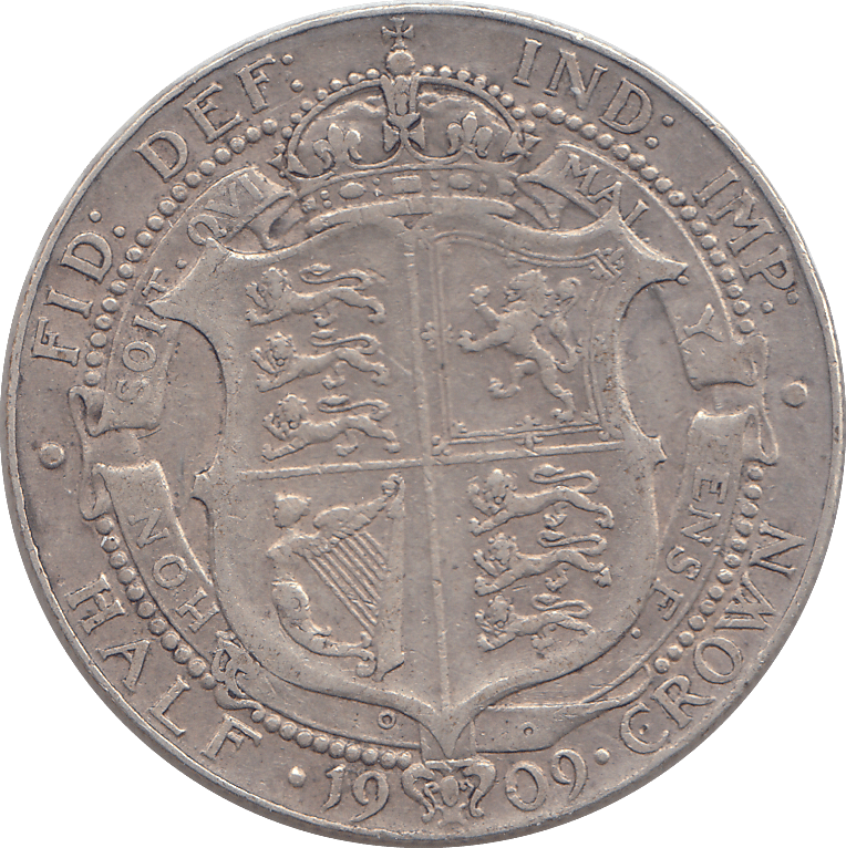 1909 HALFCROWN ( GF ) - HALFCROWN - Cambridgeshire Coins