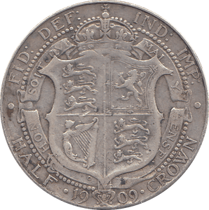 1909 HALFCROWN ( GF ) - HALFCROWN - Cambridgeshire Coins