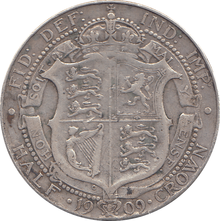 1909 HALFCROWN ( GF ) - HALFCROWN - Cambridgeshire Coins