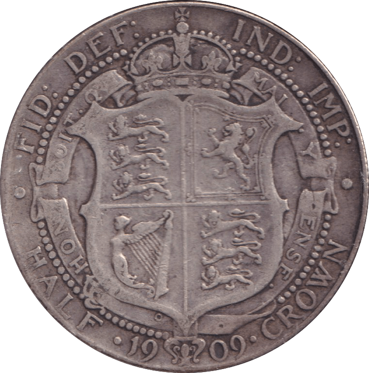 1909 HALFCROWN ( GF ) - HALFCROWN - Cambridgeshire Coins