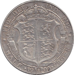 1909 HALFCROWN ( GF ) - WORLD COINS - Cambridgeshire Coins