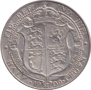 1909 HALFCROWN ( GVF ) - HALFCROWN - Cambridgeshire Coins