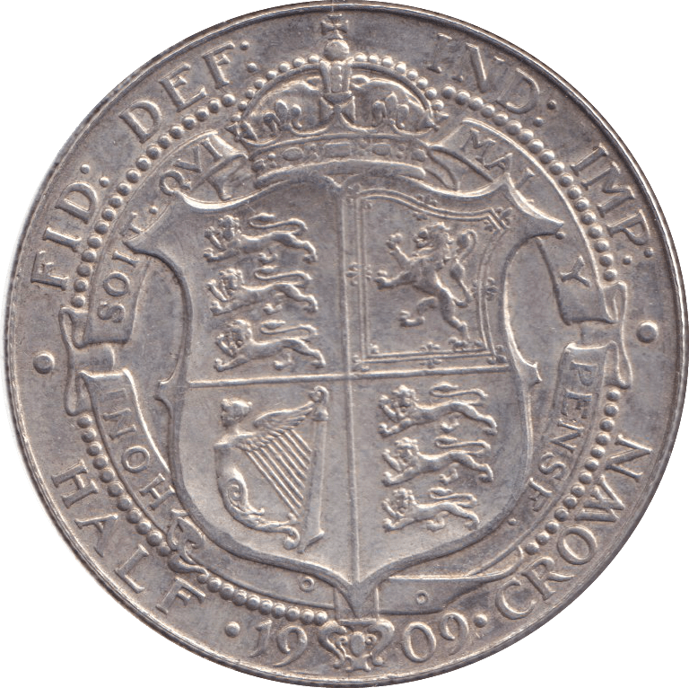 1909 HALFCROWN ( GVF ) - HALFCROWN - Cambridgeshire Coins