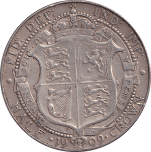 1909 HALFCROWN ( VF ) - HALFCROWN - Cambridgeshire Coins