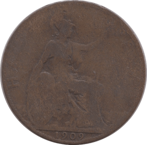 1909 HALFPENNY ( FINE ) - Halfpenny - Cambridgeshire Coins