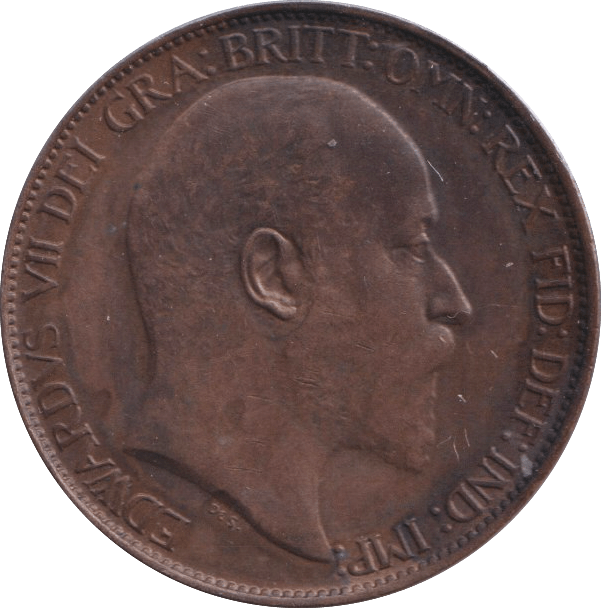 1909 HALFPENNY ( UNC ) - HALFPENNY - Cambridgeshire Coins