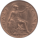 1909 HALFPENNY ( UNC ) - Halfpenny - Cambridgeshire Coins