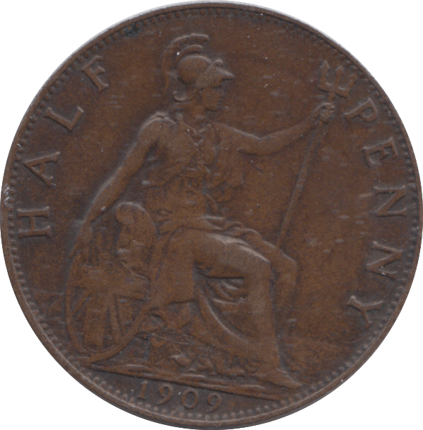 1909 HALFPENNY ( VF ) - HALFPENNY - Cambridgeshire Coins