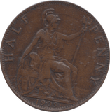 1909 HALFPENNY ( VF ) - HALFPENNY - Cambridgeshire Coins