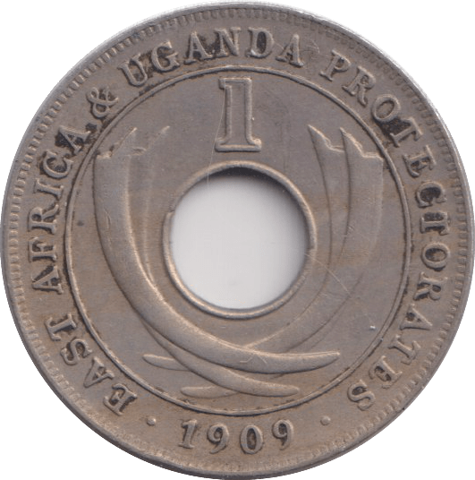 1909 ONE CENT EAST AFRICA - WORLD COINS - Cambridgeshire Coins