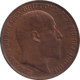1909 PENNY ( AUNC ) - PENNY - Cambridgeshire Coins