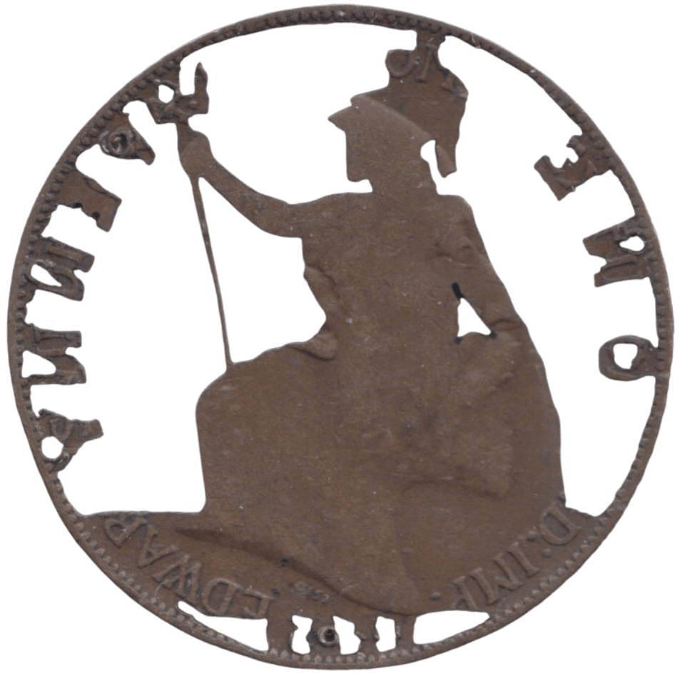 1909 PENNY HAND MADE MEDAL - PENNY - Cambridgeshire Coins