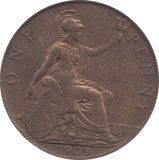 1909 PENNY ( UNC ) - PENNY - Cambridgeshire Coins