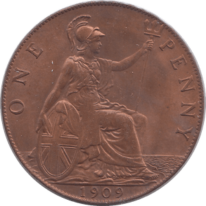 1909 PENNY ( UNC ) - Penny - Cambridgeshire Coins