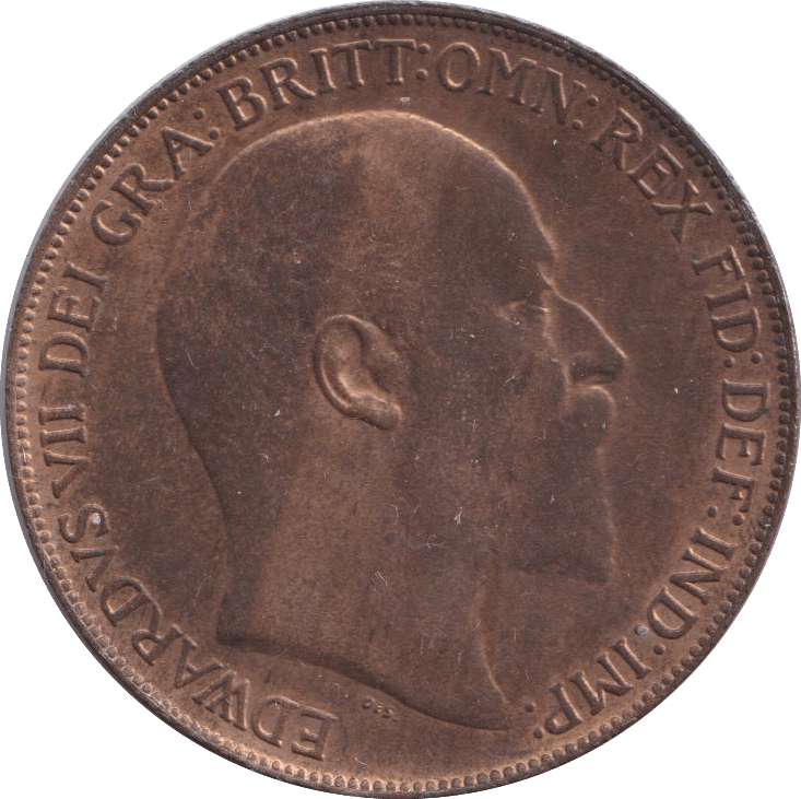 1909 PENNY WEAK STRIKE ( UNC ) - PENNY - Cambridgeshire Coins