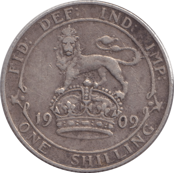 1909 SHILLING ( GF ) - SHILLING - Cambridgeshire Coins