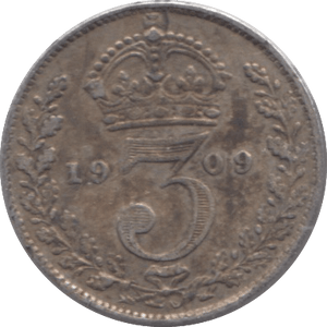 1909 SILVER THREEPENCE ( FINE ) - Threepence - Cambridgeshire Coins