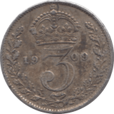 1909 SILVER THREEPENCE ( FINE ) - Threepence - Cambridgeshire Coins