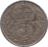 1909 SILVER THREEPENCE ( FINE ) - Threepence - Cambridgeshire Coins