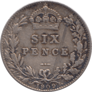 1909 SIXPENCE ( EF ) - Sixpence - Cambridgeshire Coins