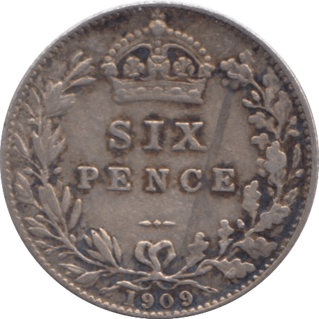 1909 SIXPENCE ( EF ) - Sixpence - Cambridgeshire Coins