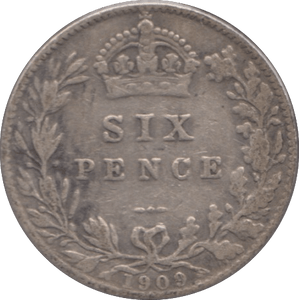 1909 SIXPENCE ( FINE ) - SIXPENCE - Cambridgeshire Coins