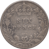 1909 SIXPENCE ( FINE ) - SIXPENCE - Cambridgeshire Coins