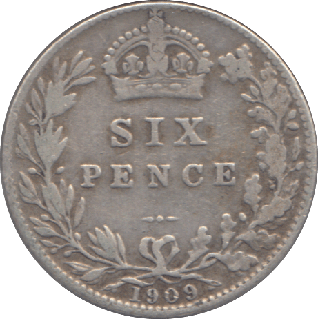 1909 SIXPENCE ( FINE ) - SIXPENCE - Cambridgeshire Coins