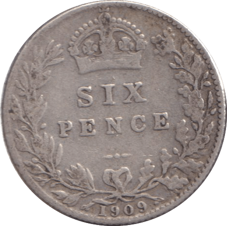 1909 SIXPENCE ( FINE ) - SIXPENCE - Cambridgeshire Coins