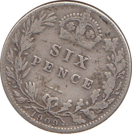 1909 SIXPENCE ( GF ) - SIXPENCE - Cambridgeshire Coins