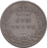 1909 SIXPENCE ( GF ) - Sixpence - Cambridgeshire Coins