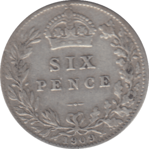 1909 SIXPENCE ( GF ) - SIXPENCE - Cambridgeshire Coins