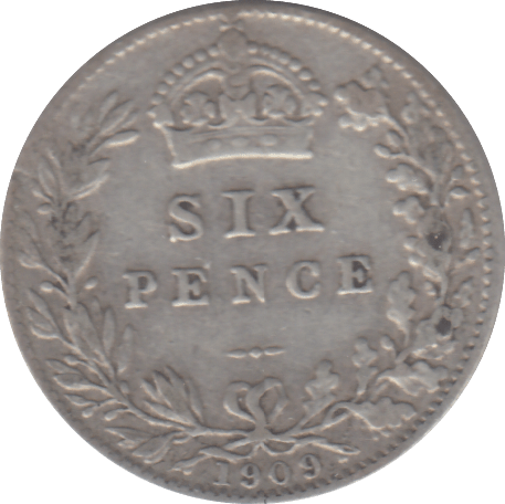 1909 SIXPENCE ( GF ) - SIXPENCE - Cambridgeshire Coins