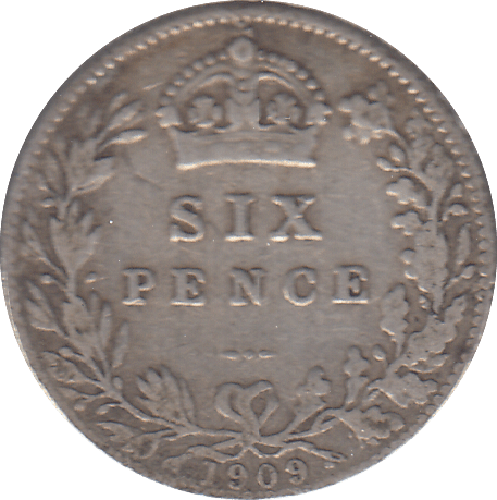1909 SIXPENCE ( GF ) - SIXPENCE - Cambridgeshire Coins