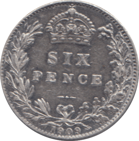 1909 SIXPENCE ( GVF ) - SIXPENCE - Cambridgeshire Coins