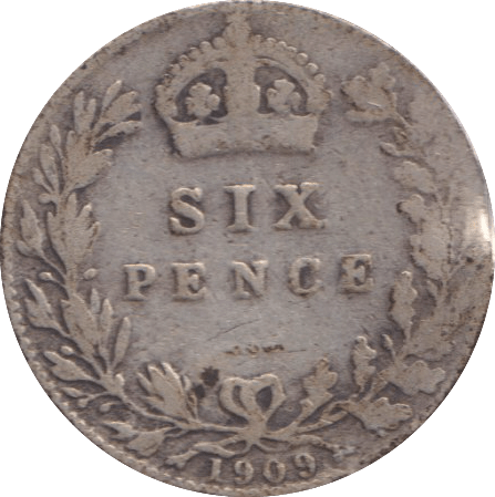 1909 SIXPENCE ( NF ) - SIXPENCE - Cambridgeshire Coins
