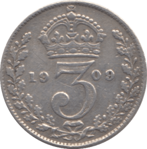 1909 THREEPENCE ( FINE ) - THREEPENCE - Cambridgeshire Coins