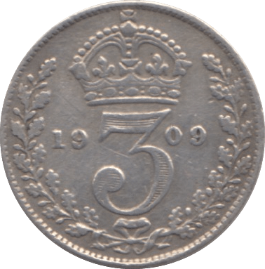 1909 THREEPENCE ( FINE ) - THREEPENCE - Cambridgeshire Coins