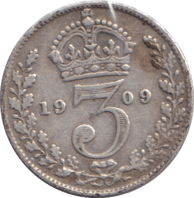 1909 THREEPENCE ( GF ) - WORLD COINS - Cambridgeshire Coins