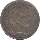 1909 USA BARBER DIME - SILVER WORLD COINS - Cambridgeshire Coins