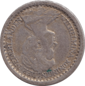 1910 10 CENTS NETHERLANDS - SILVER WORLD COINS - Cambridgeshire Coins