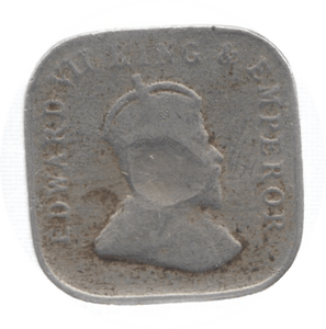 1910 CEYLON 5 CENTS