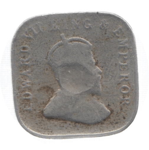 1910 CEYLON 5 CENTS